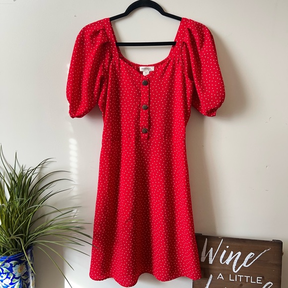 Monteau Red Polka Dress - Picture 3 of 6